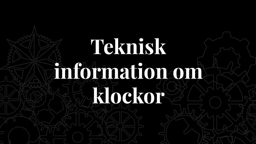 Teknisk information om klockor