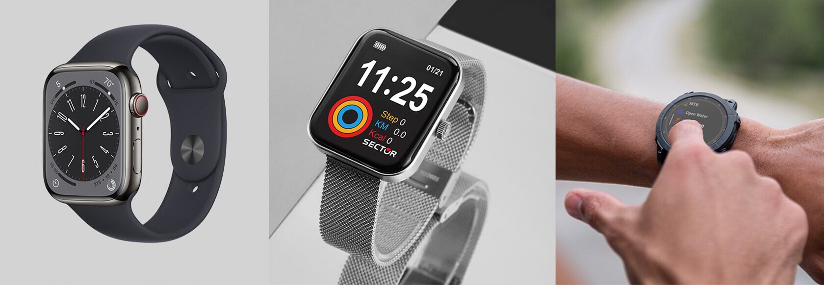 Smartwatches Apple - Garmin - Sector