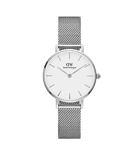 Klocka med meshlänk i silver från Daniel Wellington