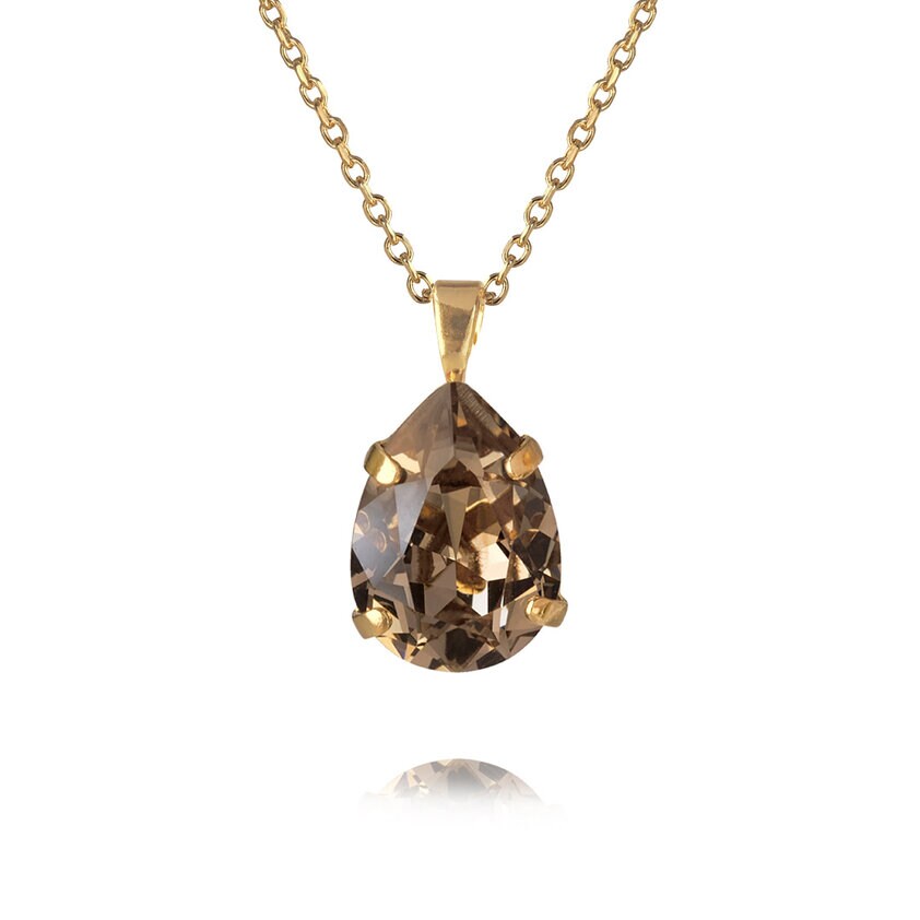 Product Image for Mini Drop Necklace Gold Greige