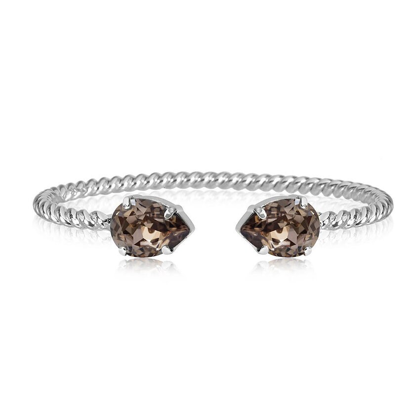 Product Image for Mini Drop Bracelet Rhodium Greige