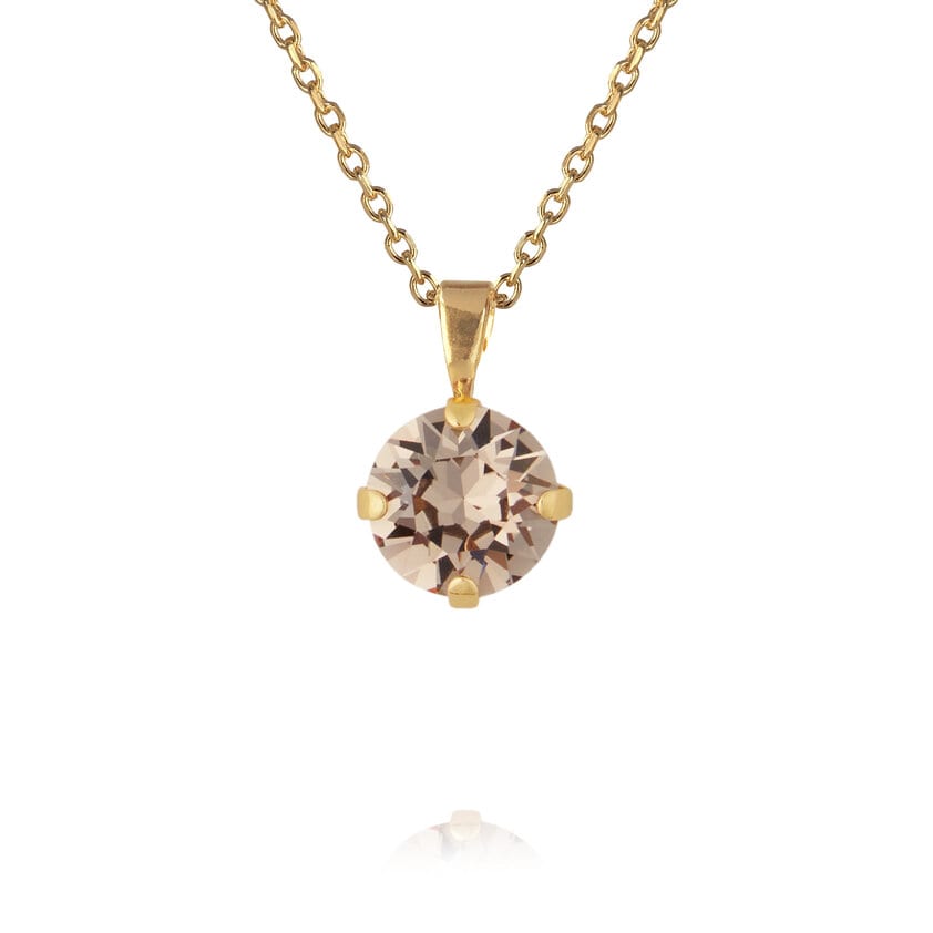 Classic Petite Necklace Gold Greige - Stjärnurmakarna