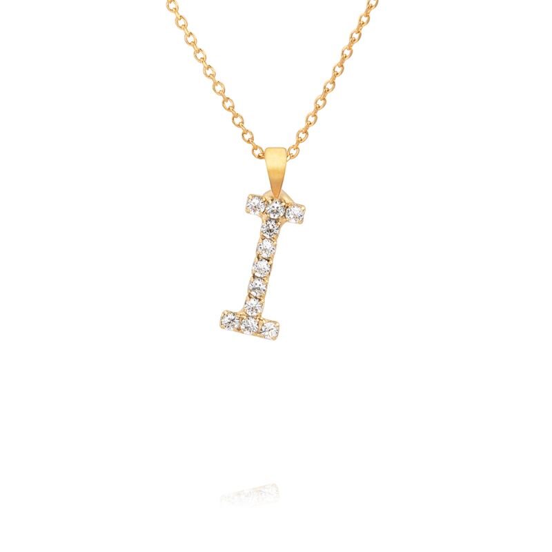 Mini Letter Necklace Gold - Stjärnurmakarna
