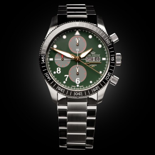 Product Image for Carl Gustaf C900F Emerald Green Kronograf