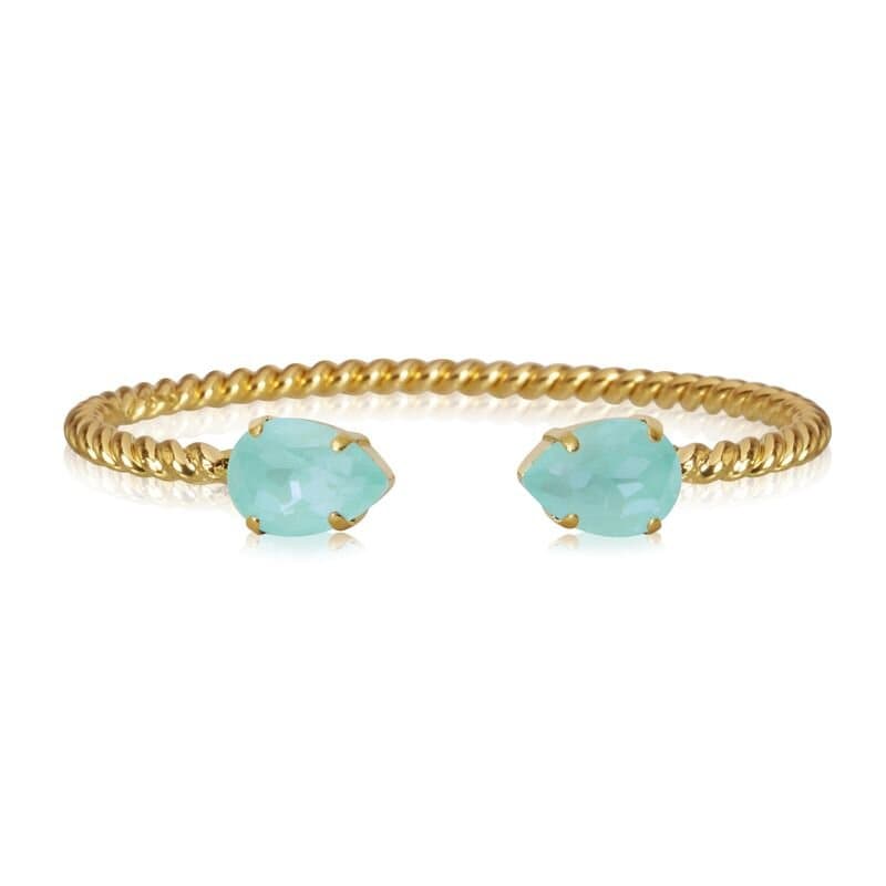 Mini Drop Bracelet Gold Soft Mint - Stjärnurmakarna