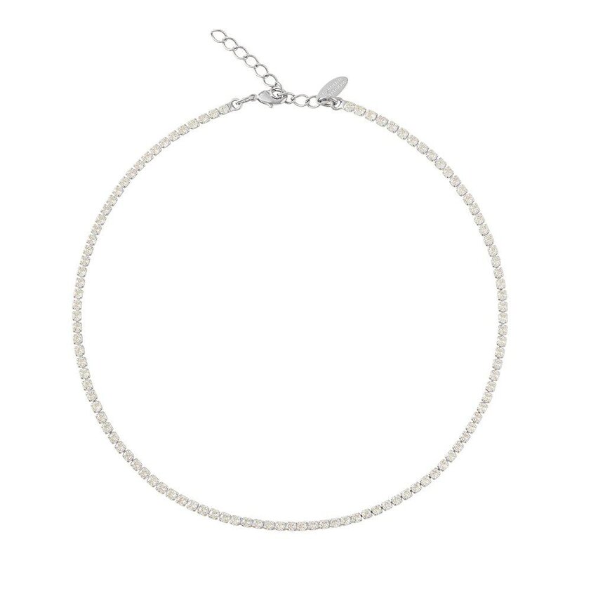 Product Image for Mini Zara Necklace Rhodium Crystal
