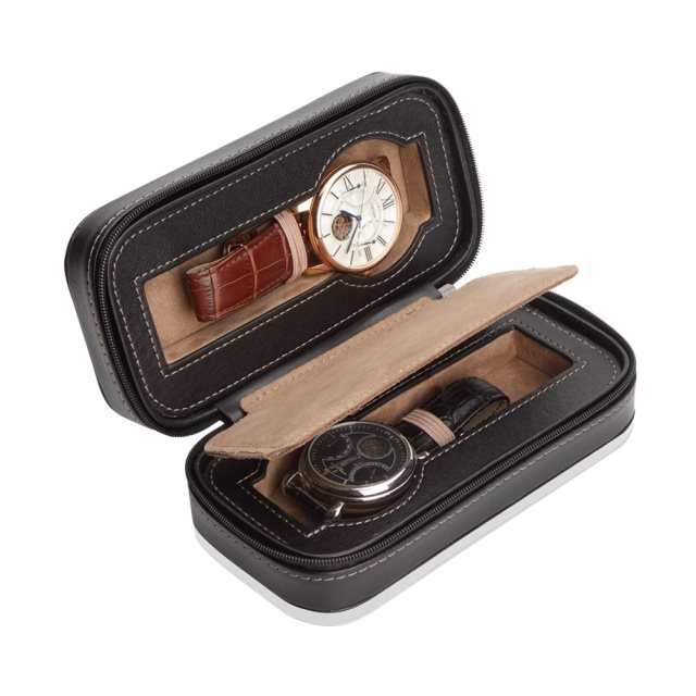 Product Image for Modalo Invia Svart Etui för 2 klockor