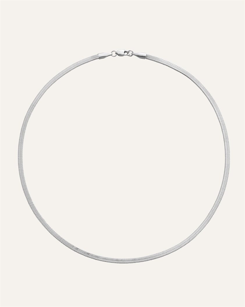 Product Image for Mockberg Thin Snake Necklace Silver
