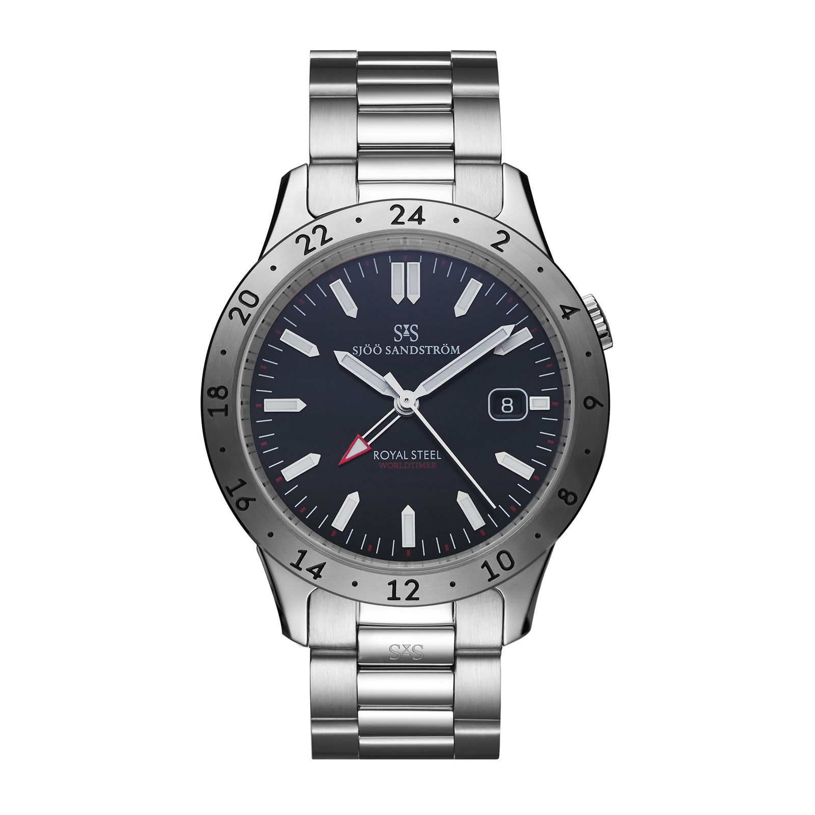 Sjöö Sandström Royal Steel Worldtimer