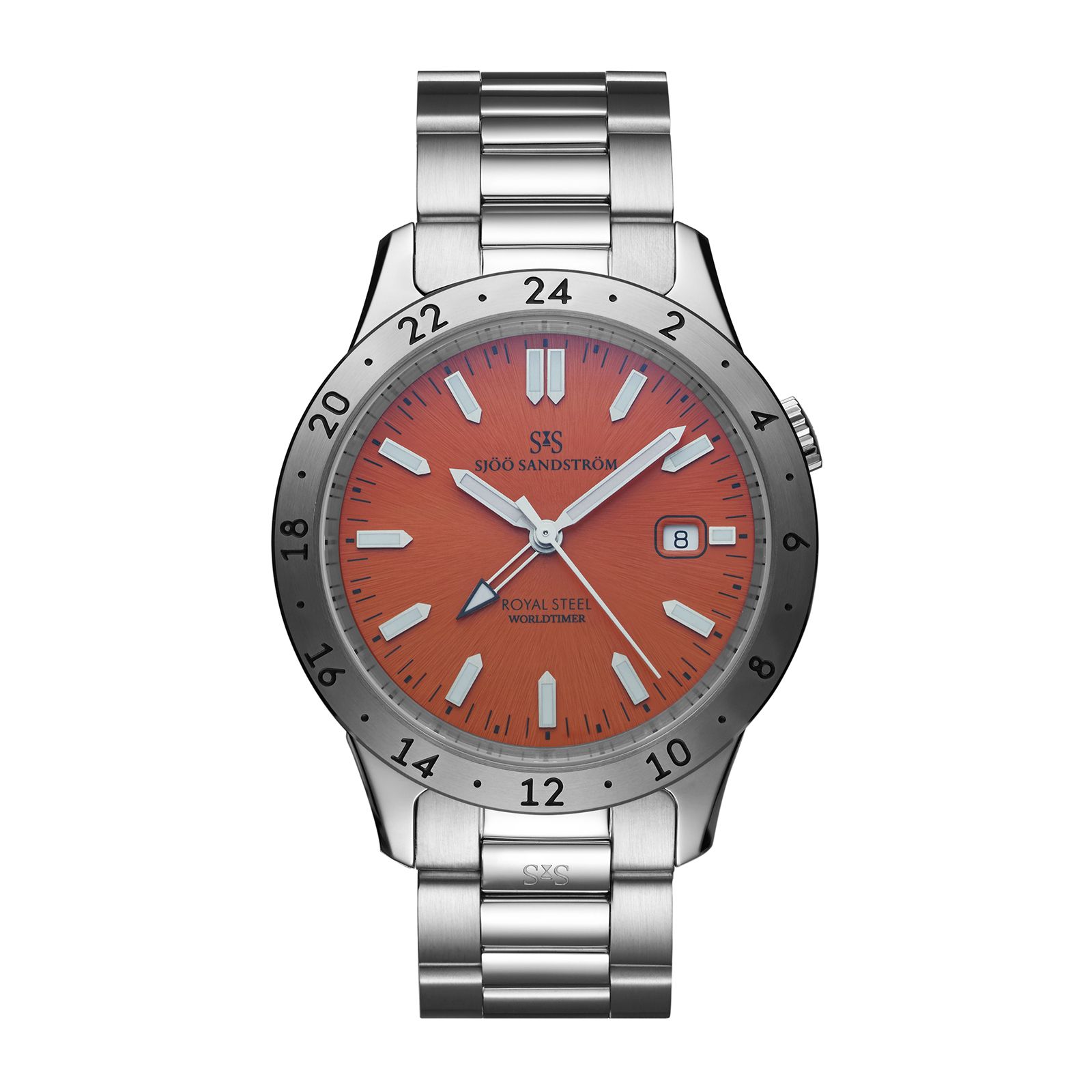 Sjöö Sandström Royal Steel Worldtimer