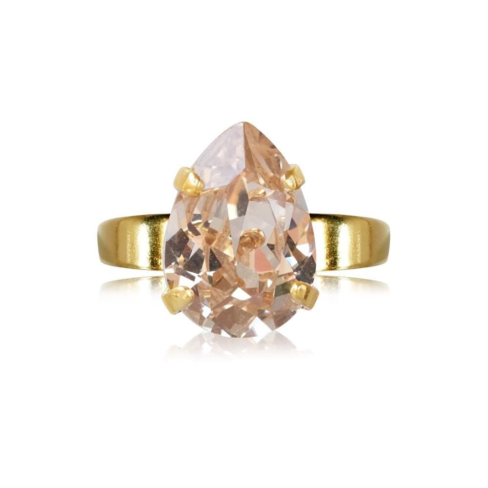 Mini Drop Ring Gold Silk