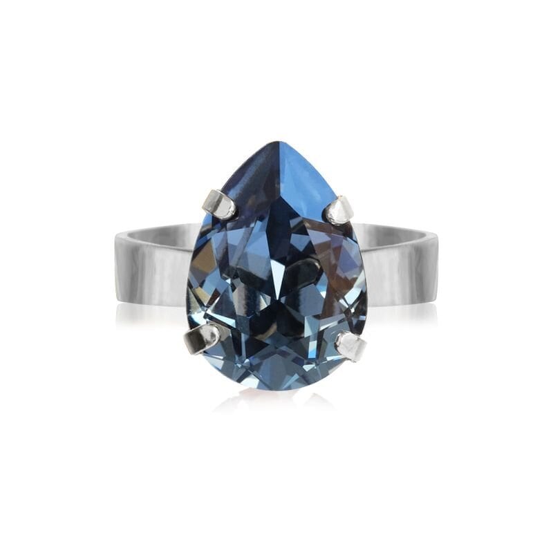 Mini Drop Ring Denim Blue