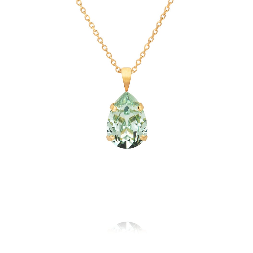 Mini Drop Necklace Gold Chrysolite 