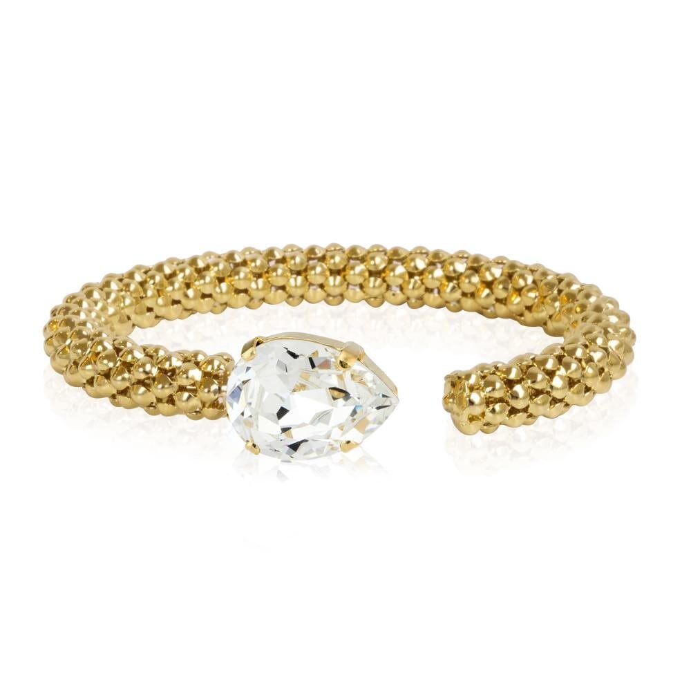 Classic Rope Bracelet Gold Crystal