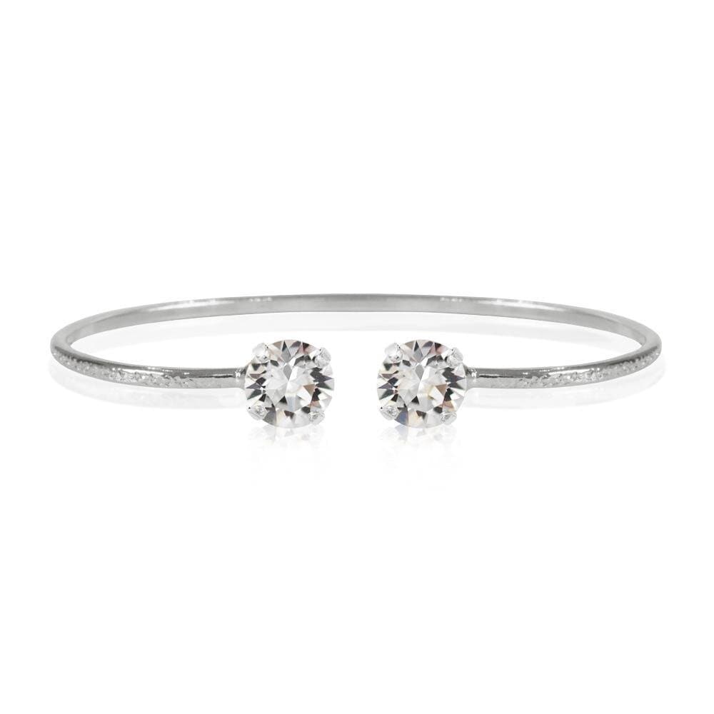 Classic Petite Bracelet Rhodium Crystal