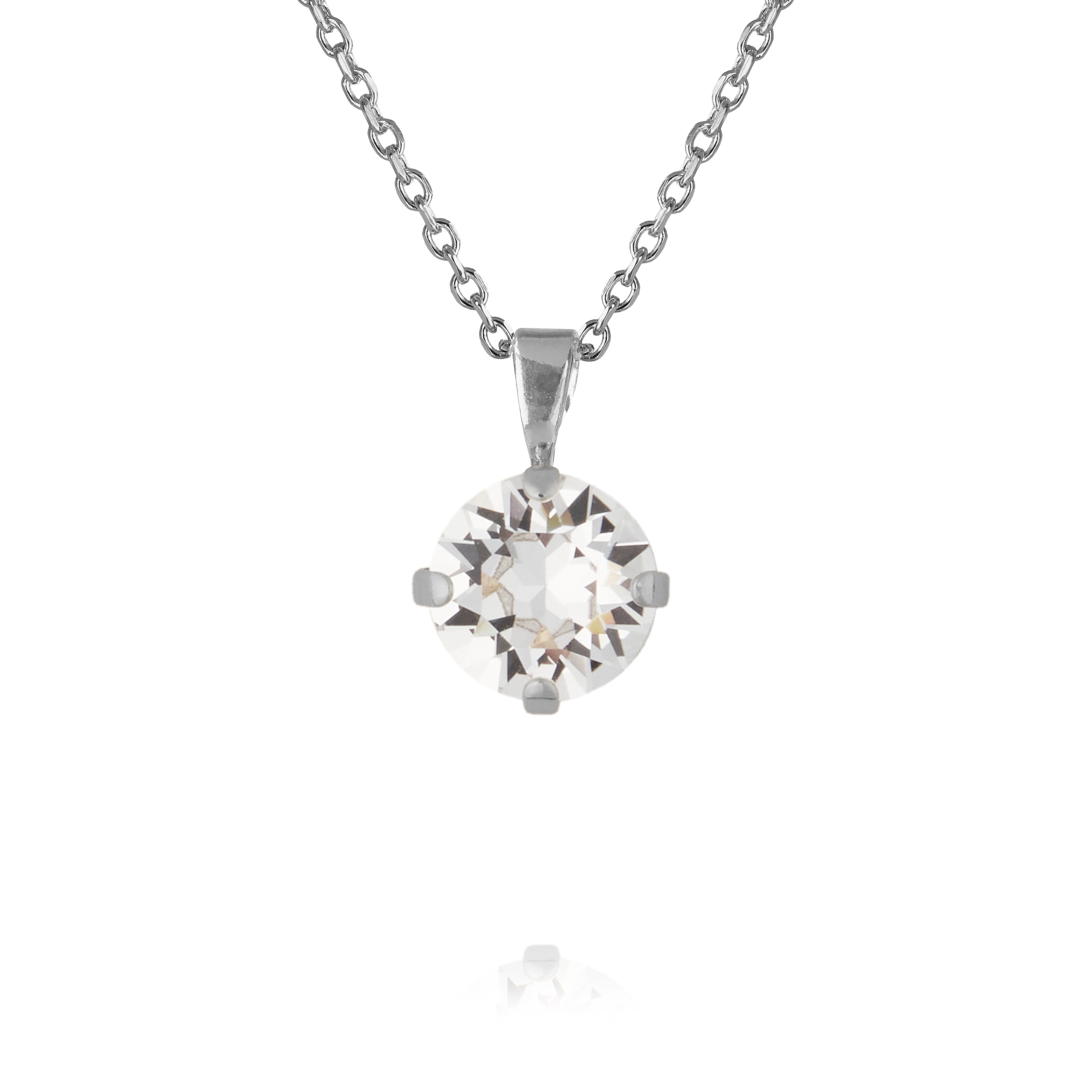 Classic Petite Necklace Rhodium