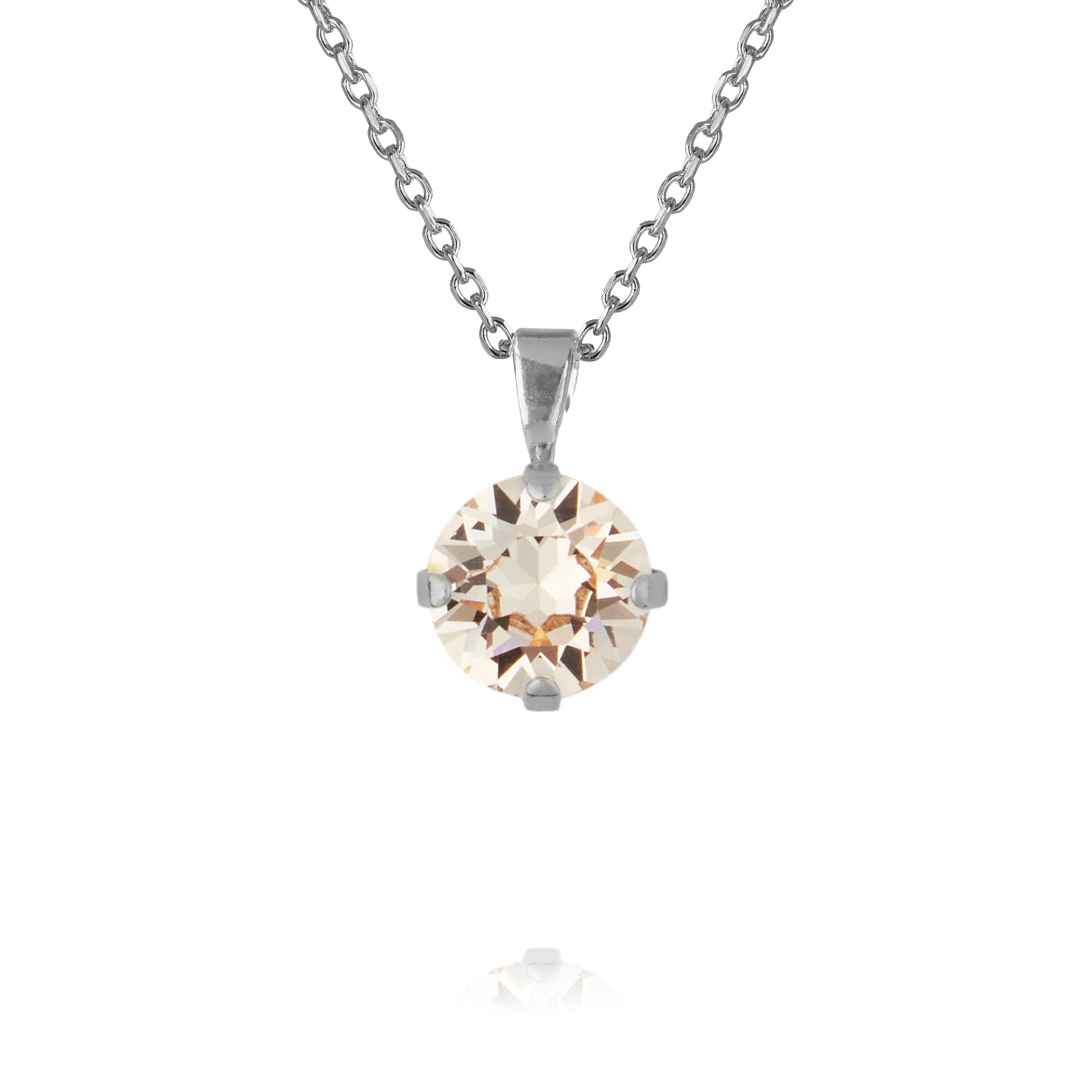 Classic Petite Necklace Rhodium