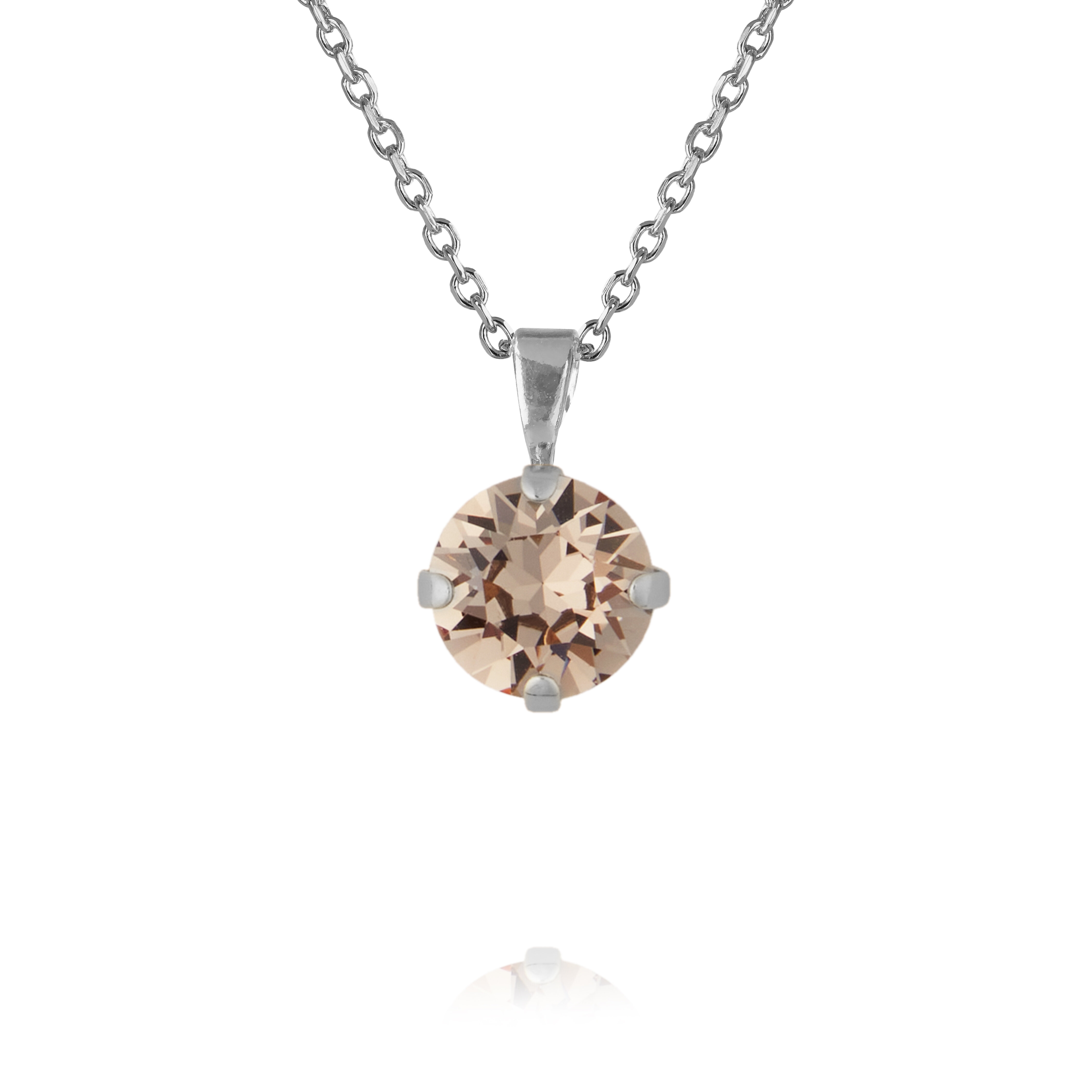 Classic Petite Necklace Rhodium