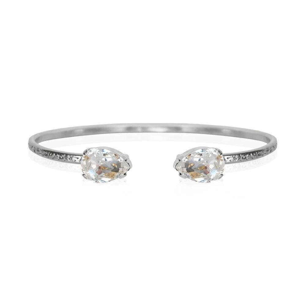 Petite Drop Bracelet Rhodium