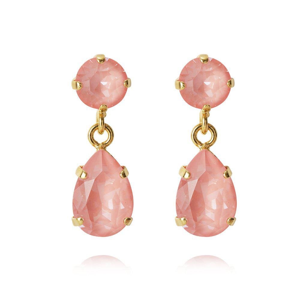 Mini Drop Earrings Gold Flamingo Ignite