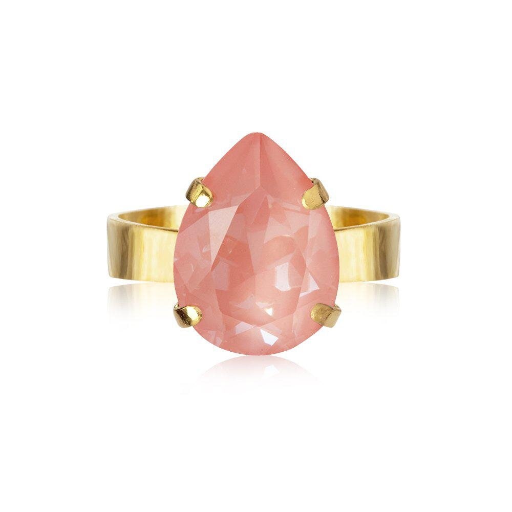 Mini Drop Ring Gold Flamingo Ignite