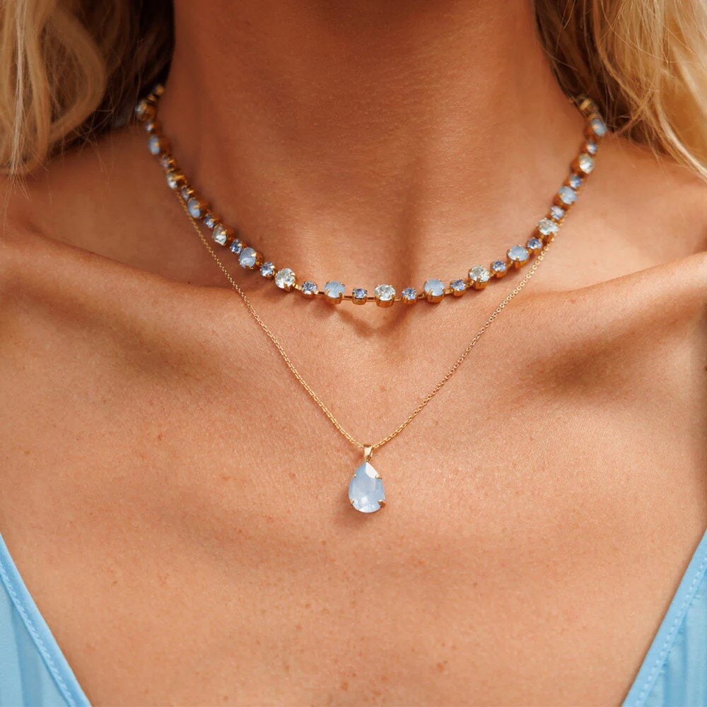 Mini Drop Necklace Gold Sky Ignite