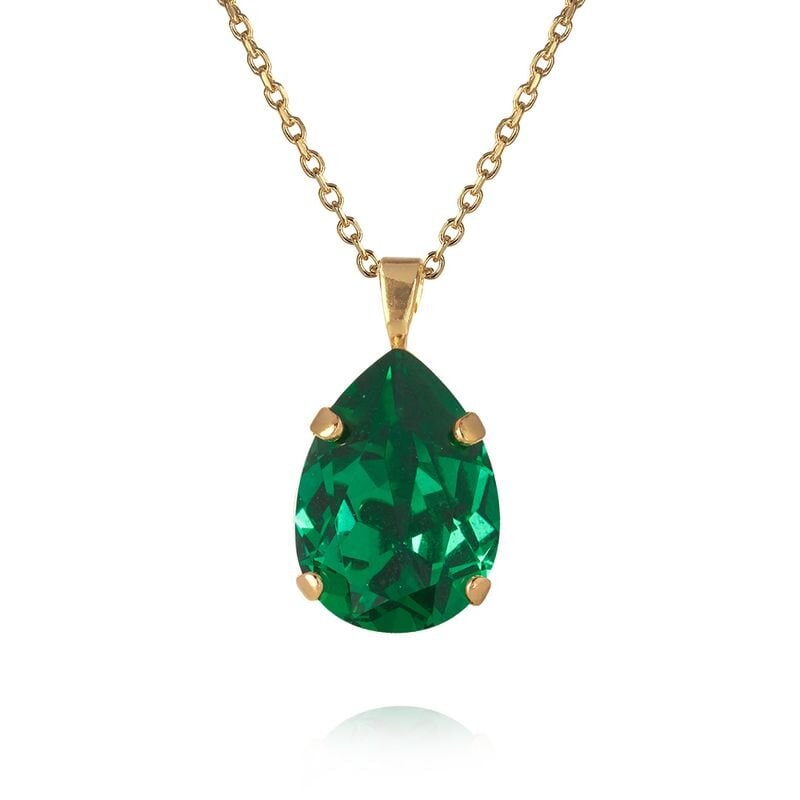 Mini Drop Necklace Majestic Green