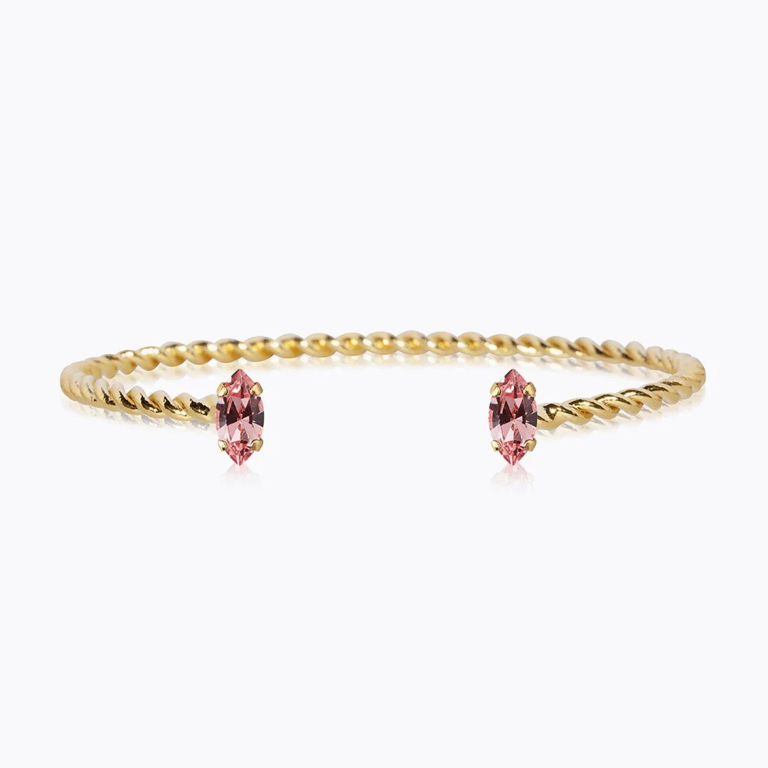 Petite Navette Bracelet Gold Light Rose