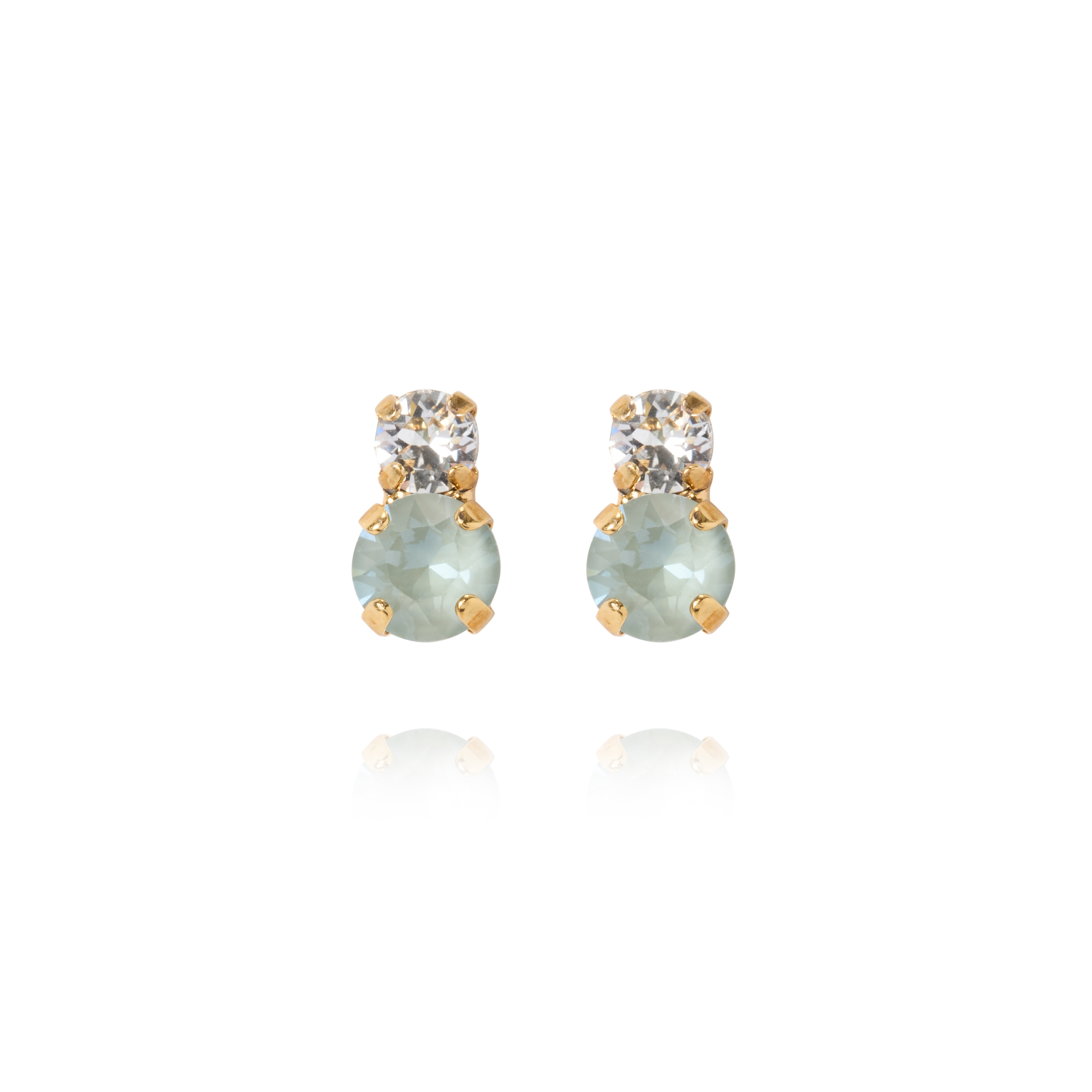 Leah Earrings Gold Agave Combo