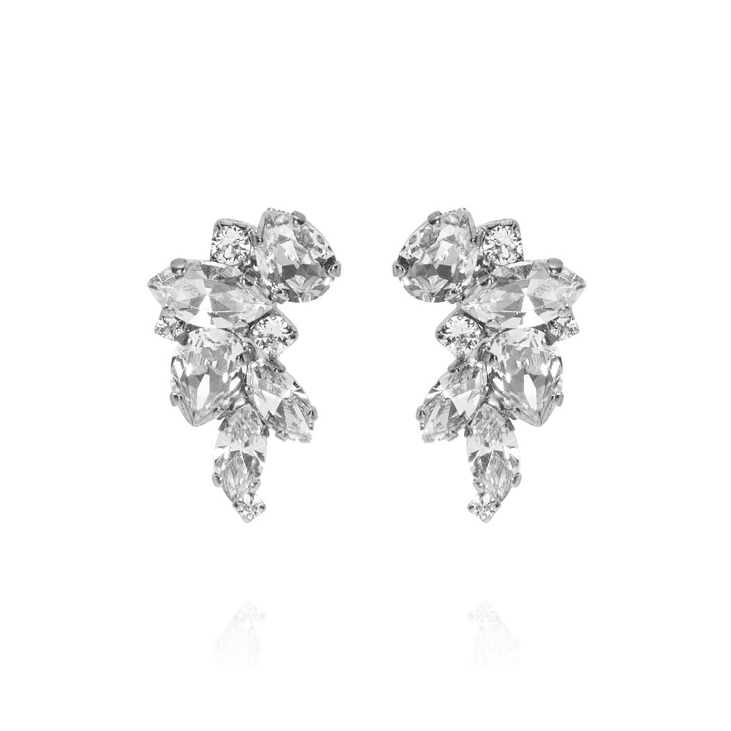 Demi Earrings Rhodium