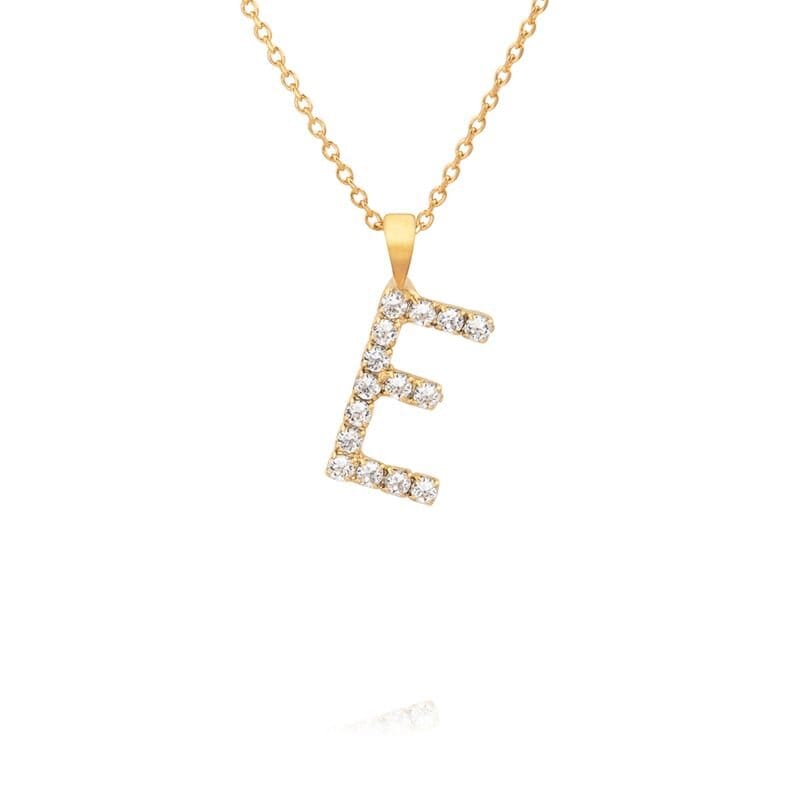 Mini Letter Necklace Gold