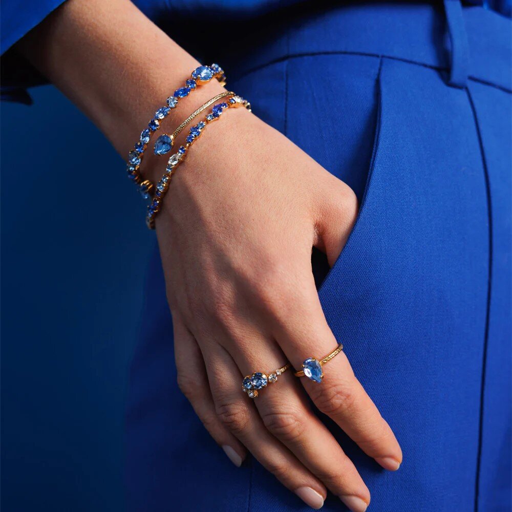 Stardust Ring Gold Blue Combo