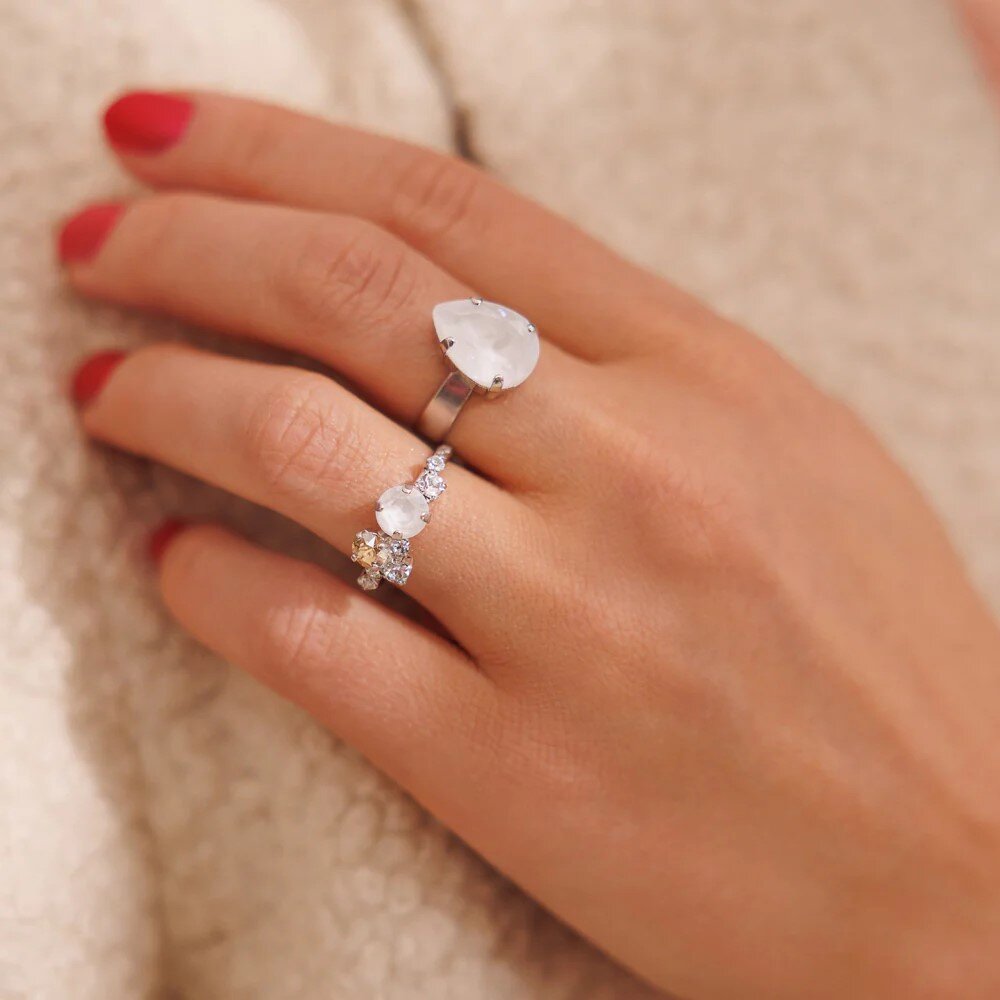 Stardust Ring Rhodium White Combo