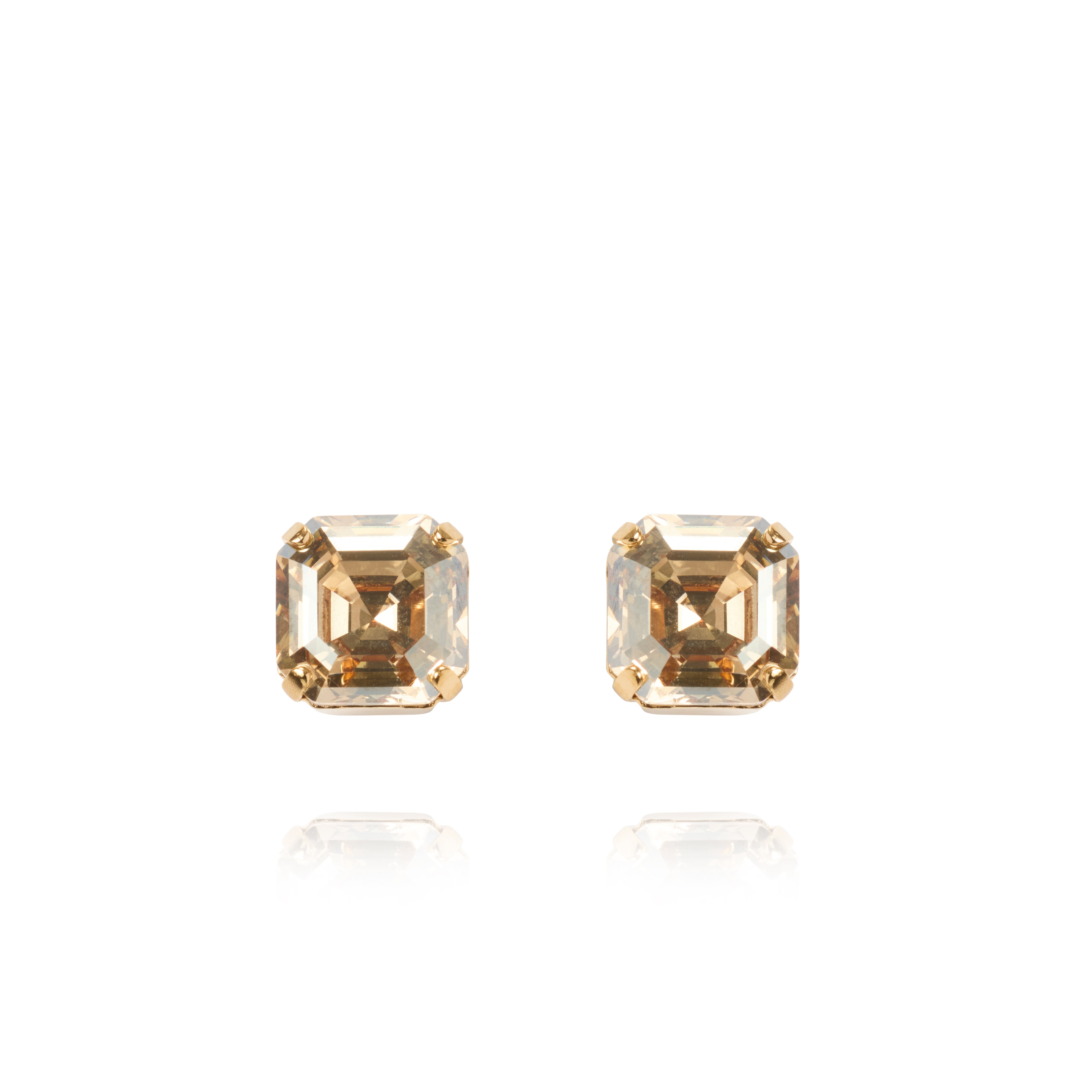Eve Stud Earrings Gold Golden Shadow