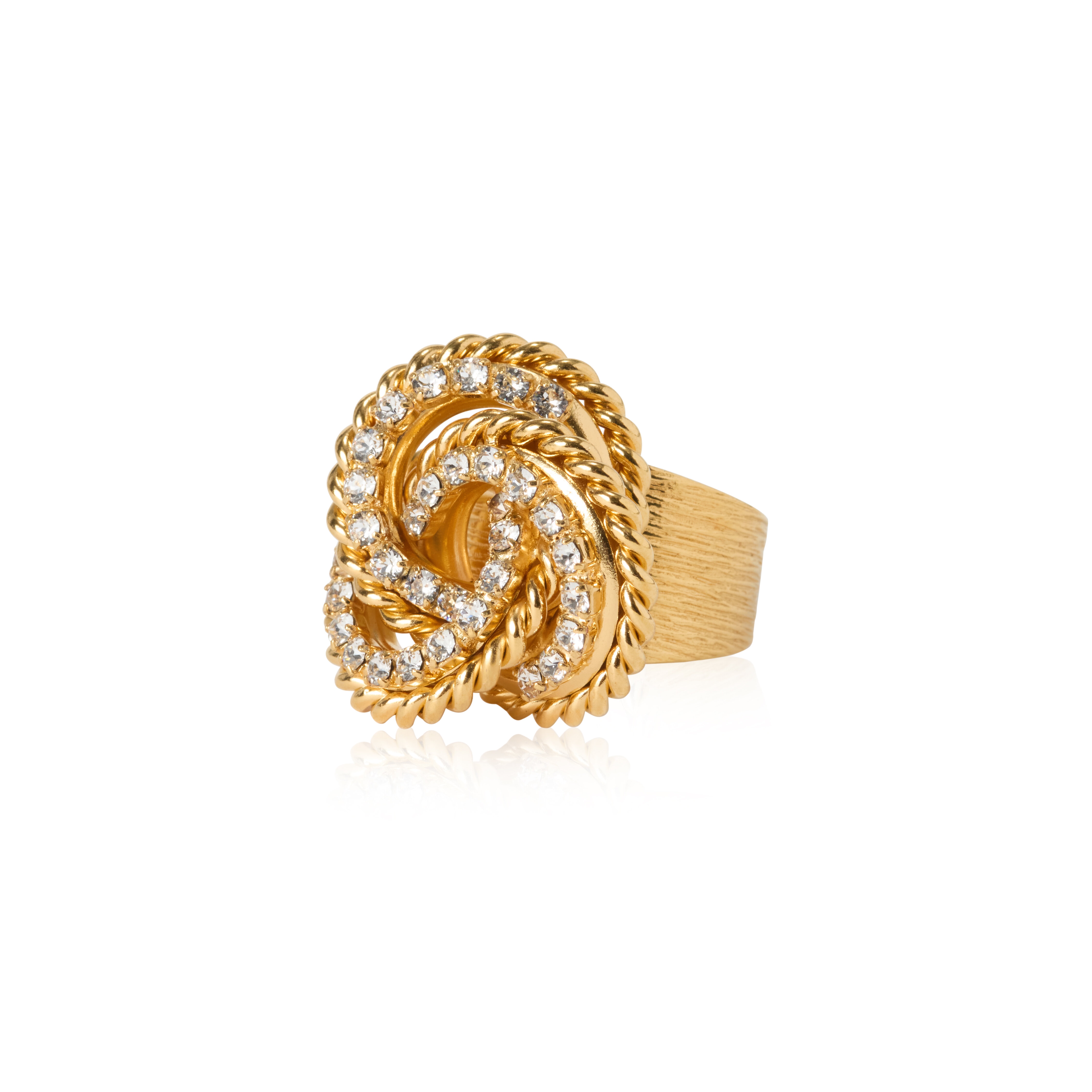 Juliette Ring Gold Crystal