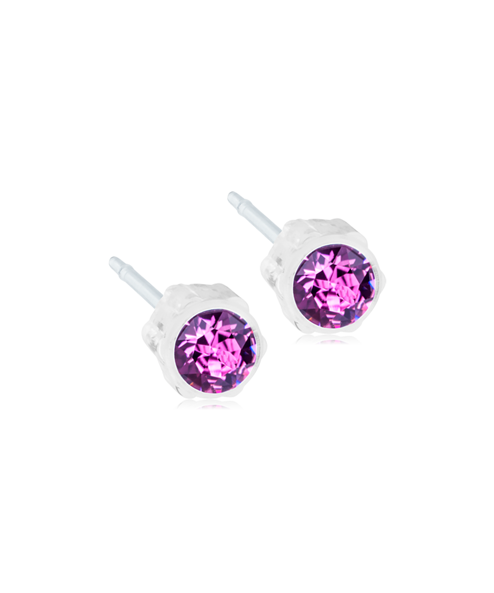 Blomdahl Örhängen Bezel 4 mm, Amethyst