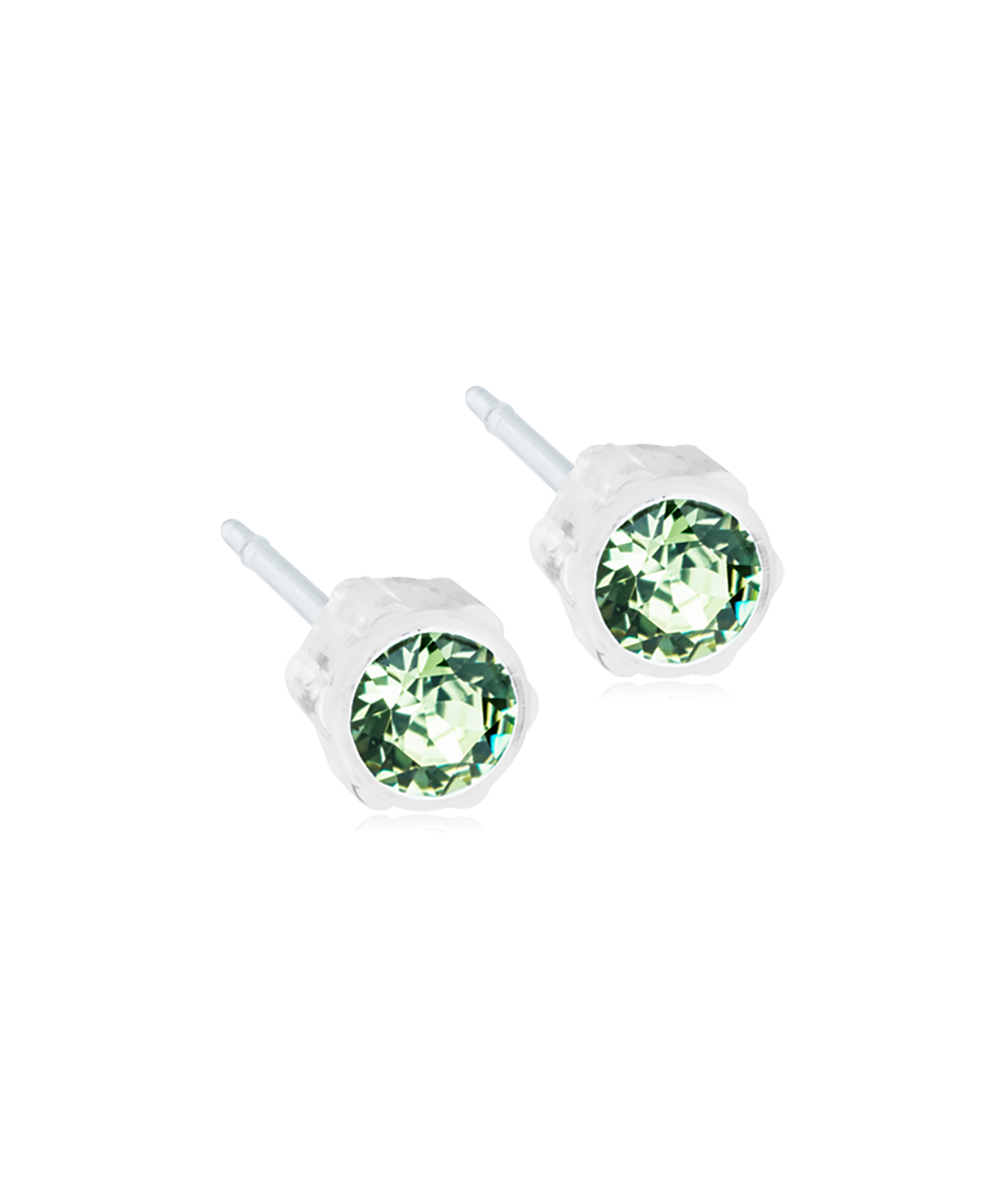 Blomdahl Örhängen Bezel 4 mm, Peridot
