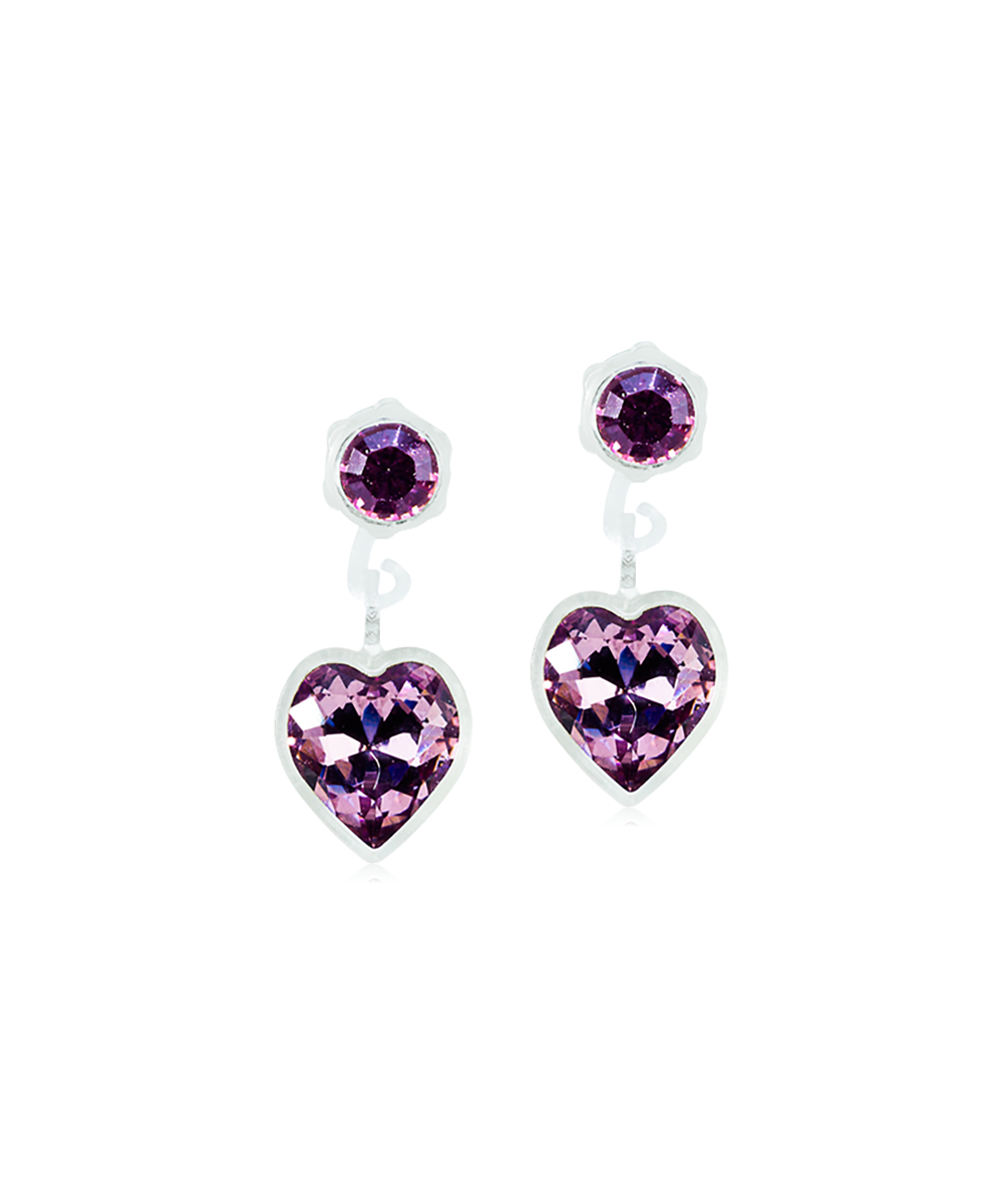 Blomdahl Örhängen Pendant Heart 4/6 mm, Light amethyst