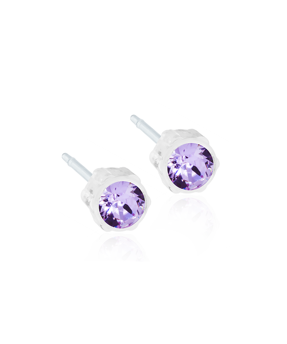 Blomdahl Örhängen Bezel, 4 mm, Violet