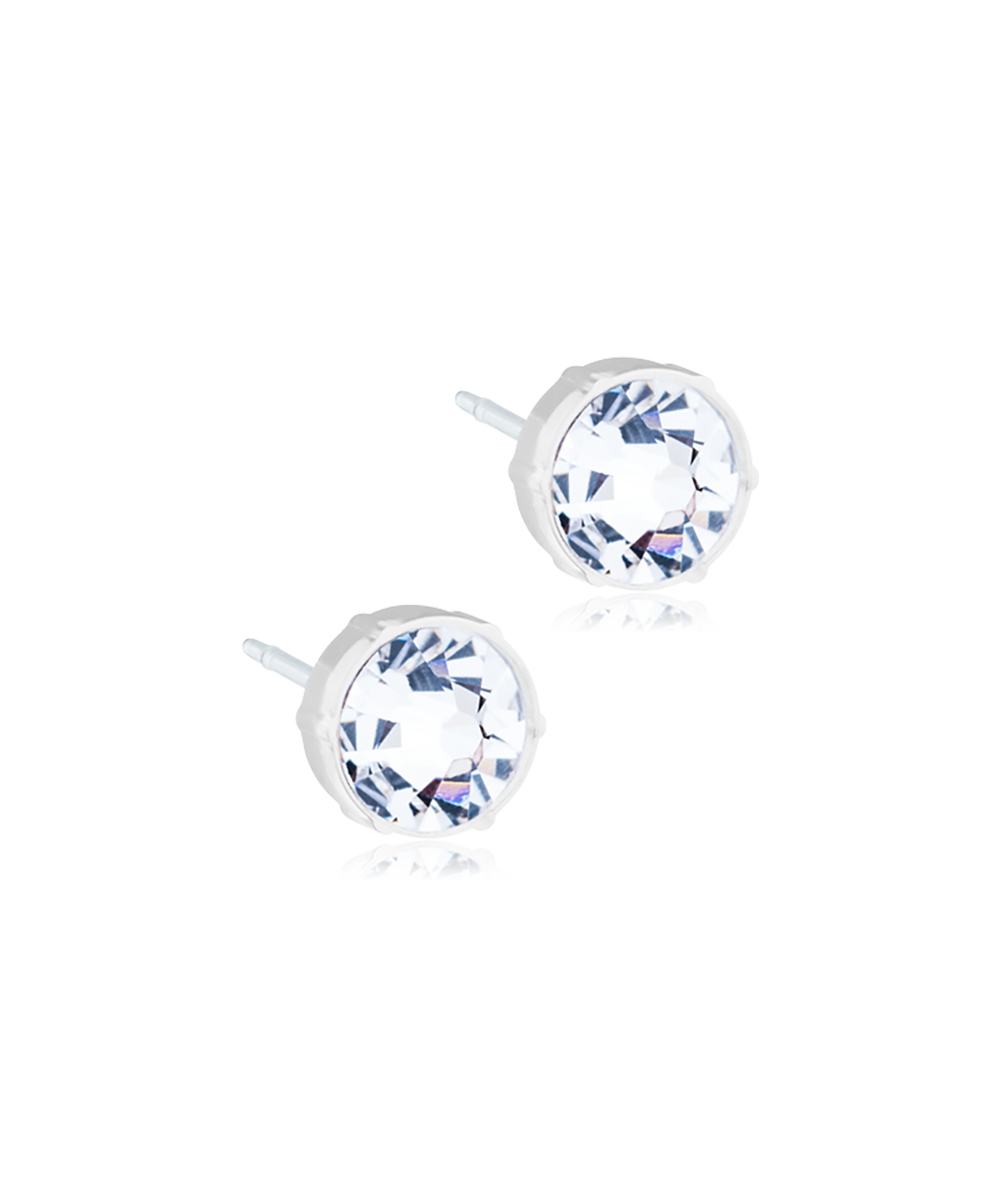 Blomdahl Örhängen Bezel 6 mm, Crystal