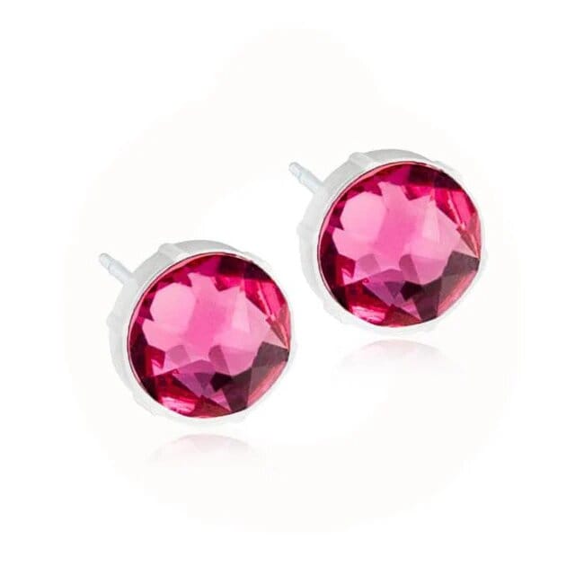 Blomdahl Örhängen Bezel 6 mm, Rose