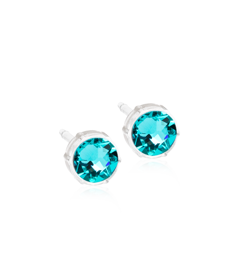 Blomdahl Örhängen Bezel 6mm, Turquoise