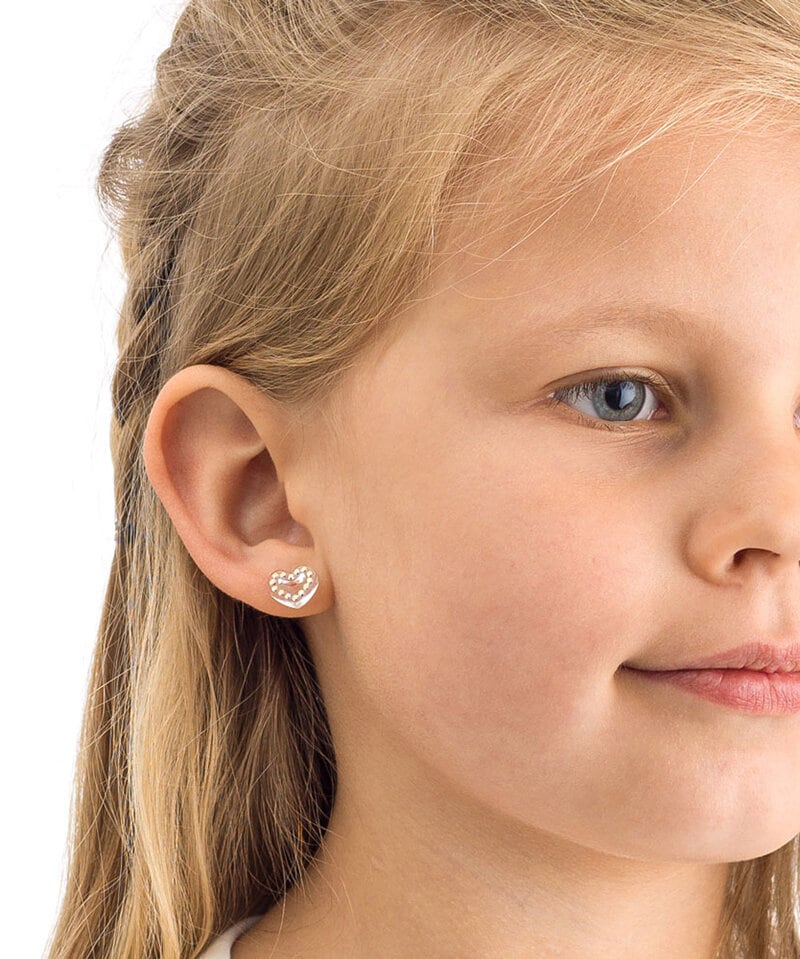 Blomdahl Örhängen Brilliance Heart Hollow 10 mm