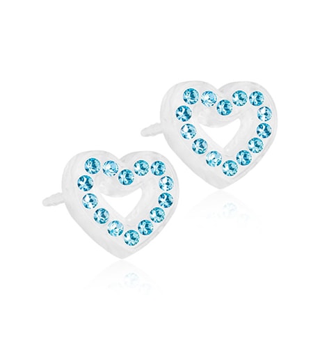 Blomdahl Örhängen Brilliance Heart Hollow, Aquamarine
