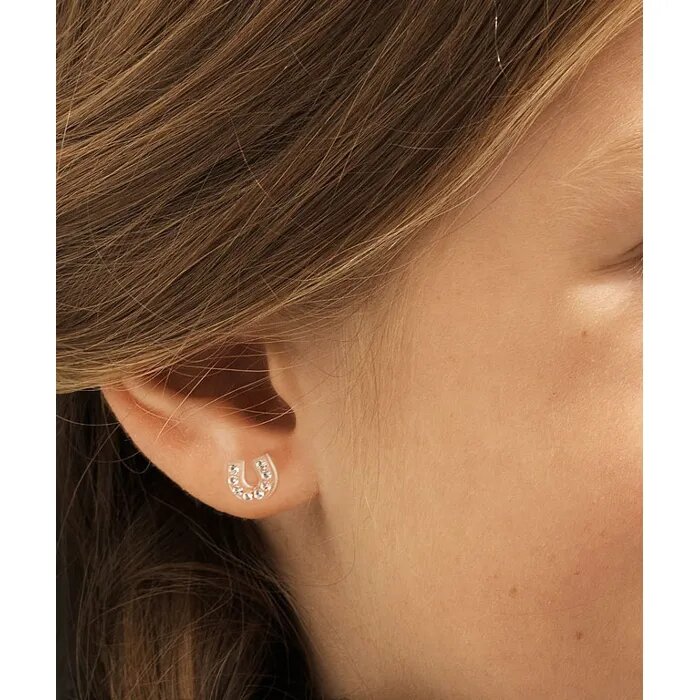 Blomdahl Örhängen Brilliance Horseshoe 7 mm, Crystal