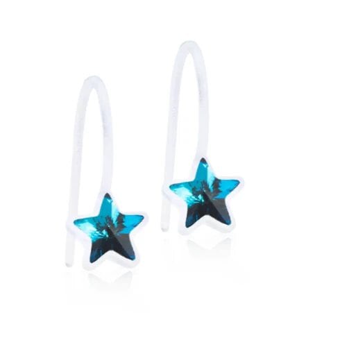 Blomdahl Örhängen Pendant Fixed Star 6 mm, Aquamarine