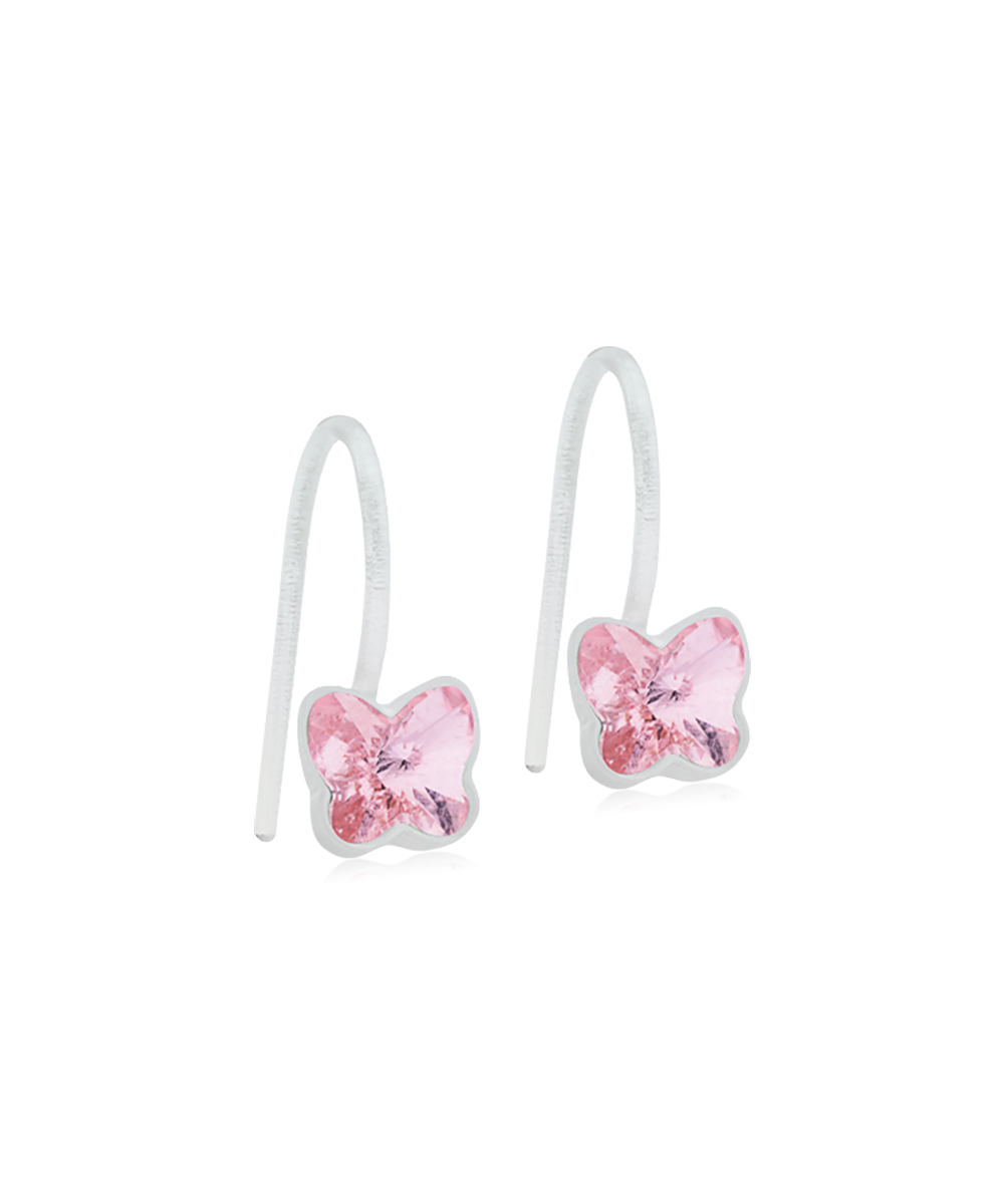 Blomdahl Örhängen Pendant Fixed Butterfly 5 mm, Light Rose