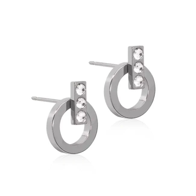 Blomdahl Örhängen Chic Hollow 10/8 mm, Crystal
