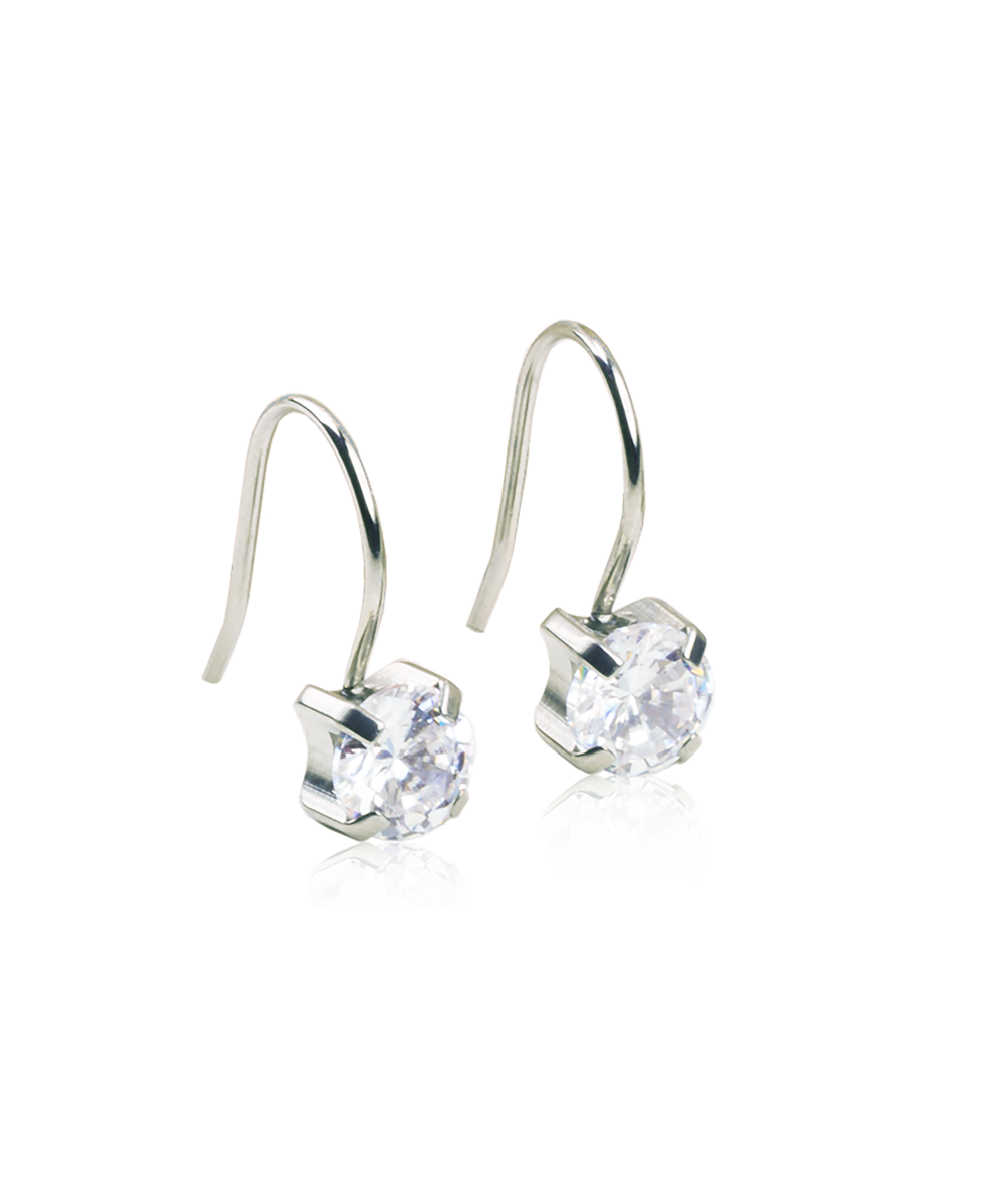 Blomdahl Örhängen Pendant Tiffany 7 mm, White