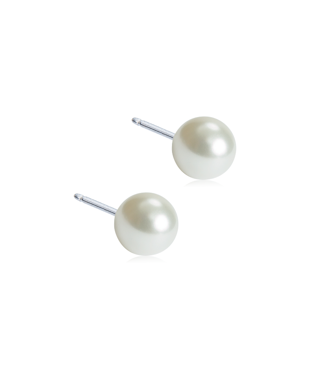 Blomdahl Örhängen Pearl 5 mm, White